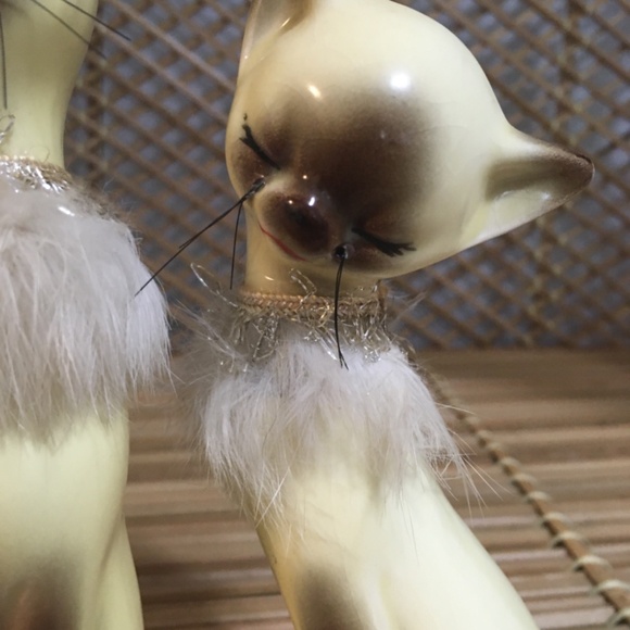 Vintage 1950s Siamese Cat Figurines - Picture 3 of 4